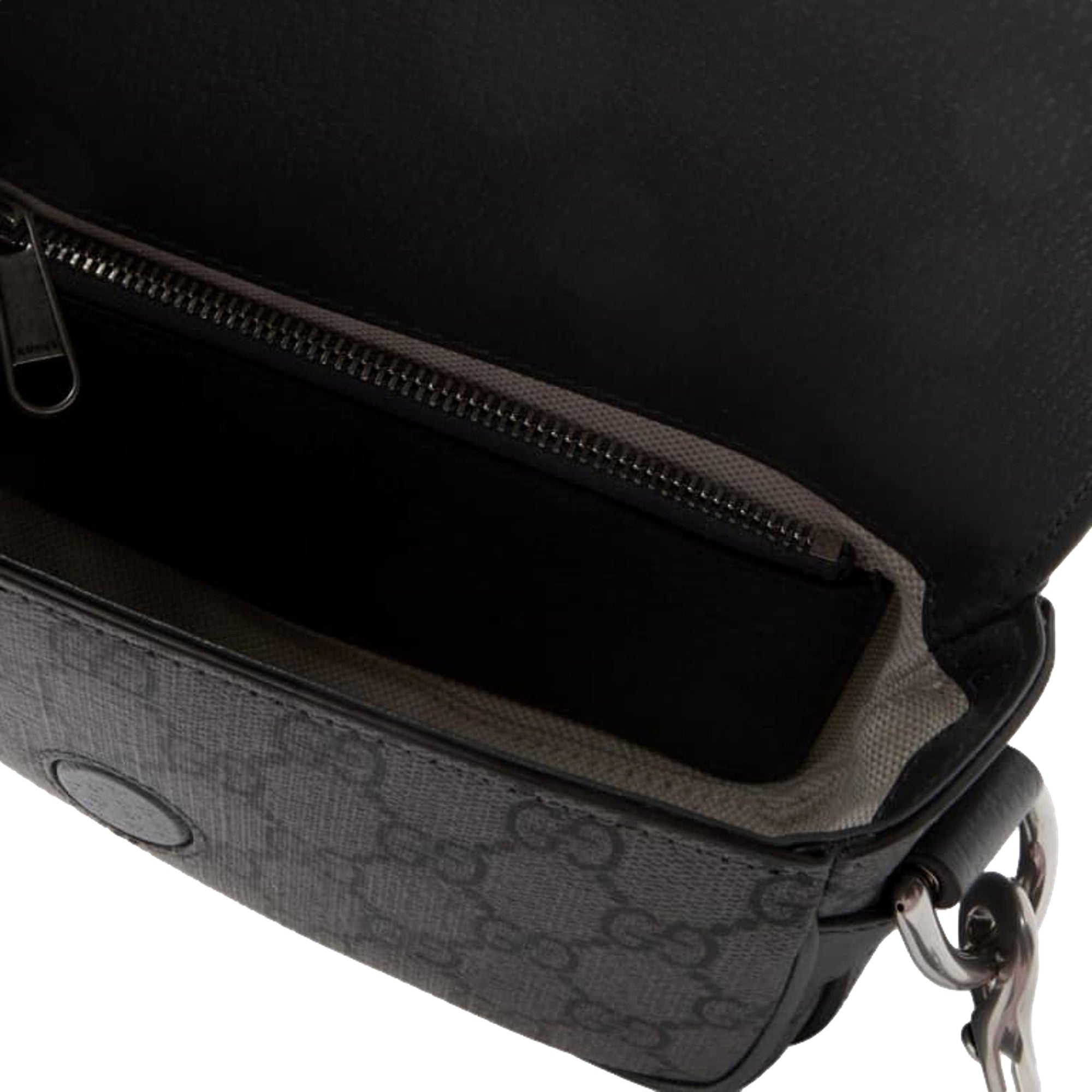 Gucci Ophidia Super Mini GG Supreme Canvas Shoulder Bag Gray Black -   Shop Bags LLC