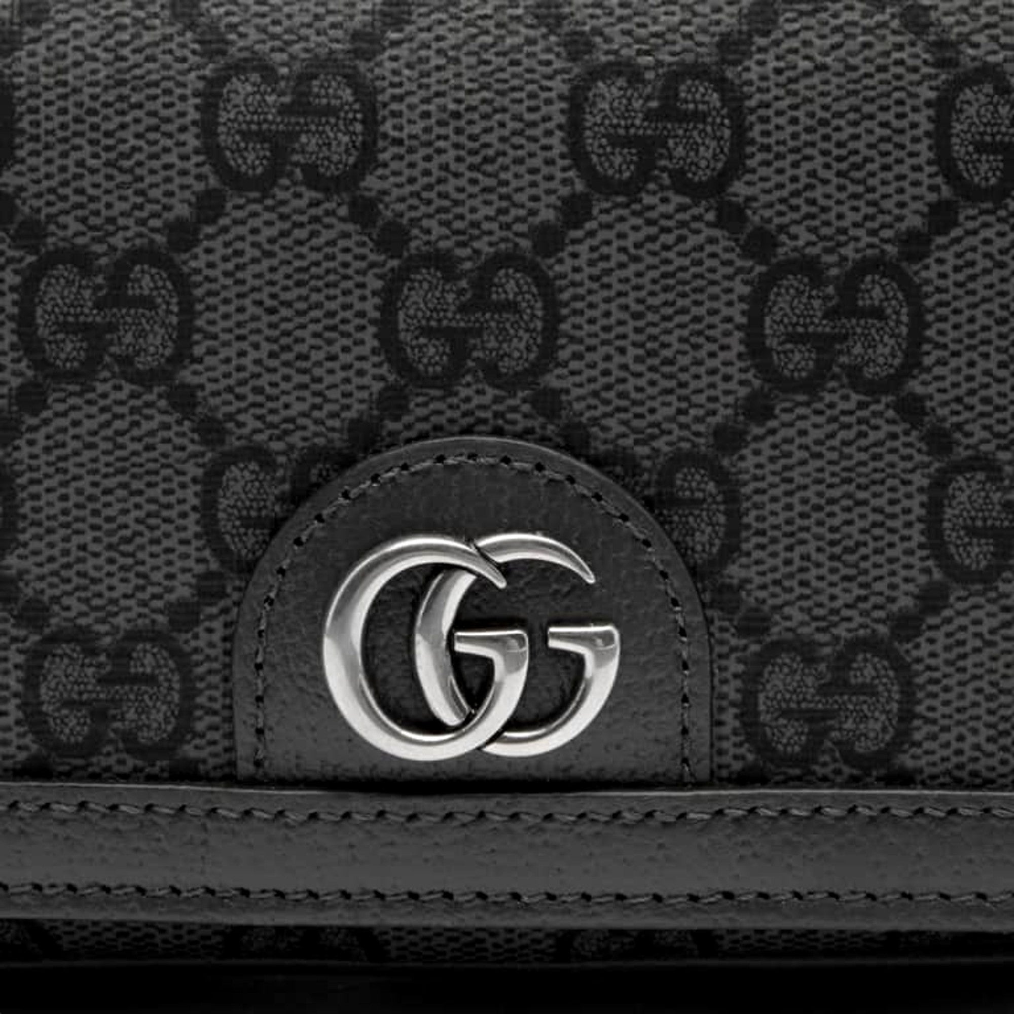 Gucci Ophidia Super Mini GG Supreme Canvas Shoulder Bag Gray Black -   Shop Bags LLC