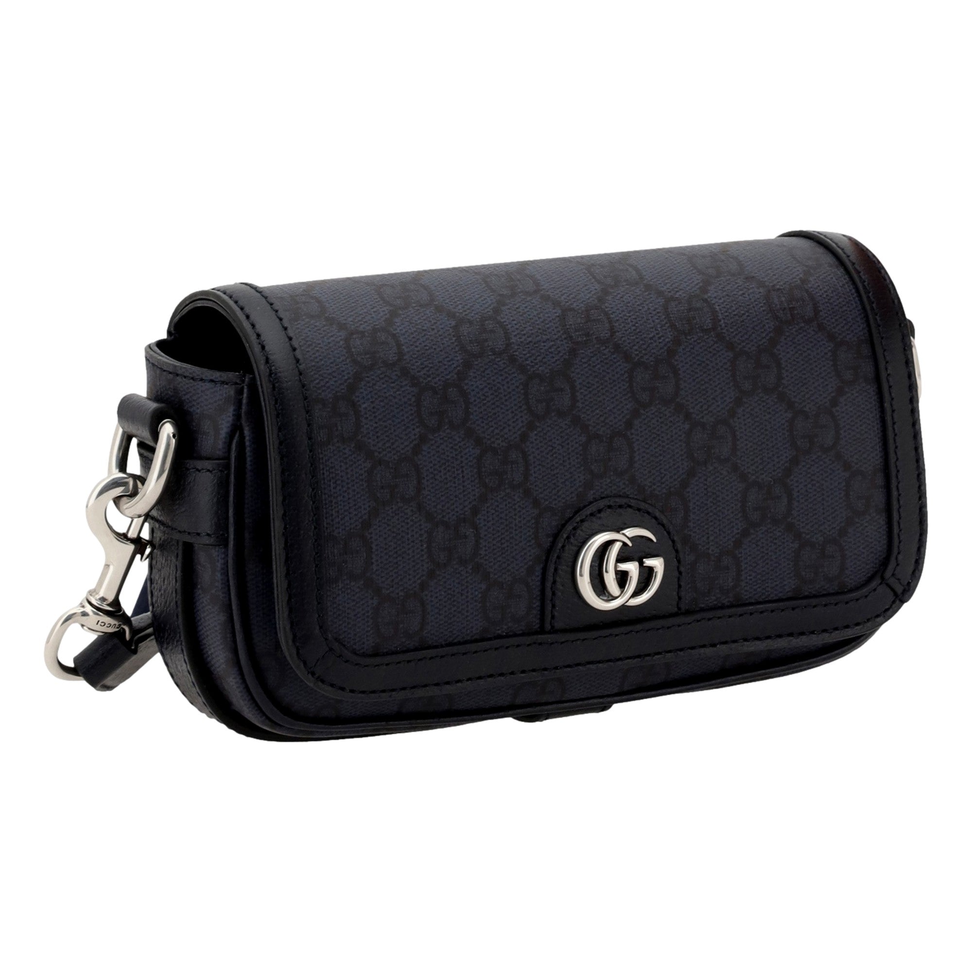 Gucci Ophidia Super Mini GG Supreme Canvas Shoulder Bag Navy Blue -   Shop Bags LLC