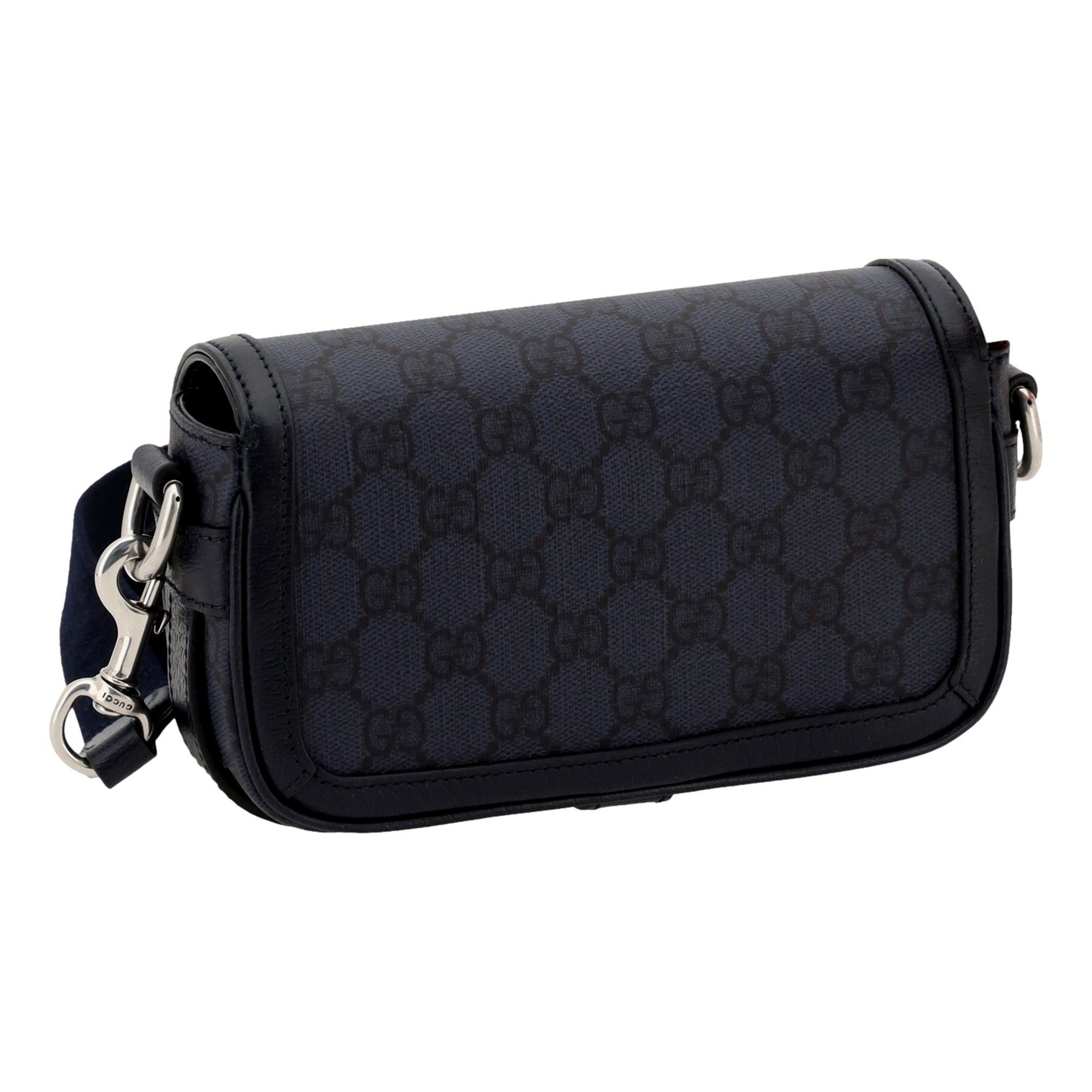 Gucci Ophidia Super Mini GG Supreme Canvas Shoulder Bag Navy Blue -   Shop Bags LLC