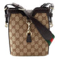 Gucci Original GG Canvas Beige Brown Webstripe Mini Bucket Bag -   Shop Bags LLC