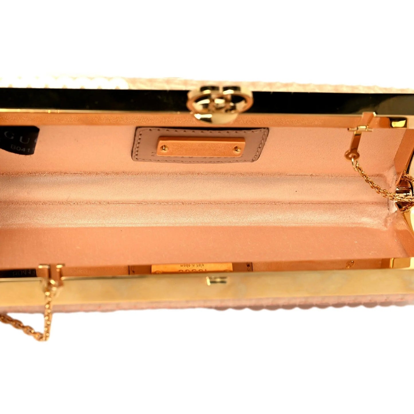 Gucci Peach Sequin Clutch: Elegance and Style in Every Detail -   Shop Bags LLC