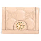 Gucci Pink Sand Fashion Luxury GG Matelassé Card Case Wallet -   Shop Bags LLC 