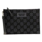 Gucci Ripstop Canvas Jumbo GG Large Clutch Wristlet Gray Black -   Shop Bags LLC 