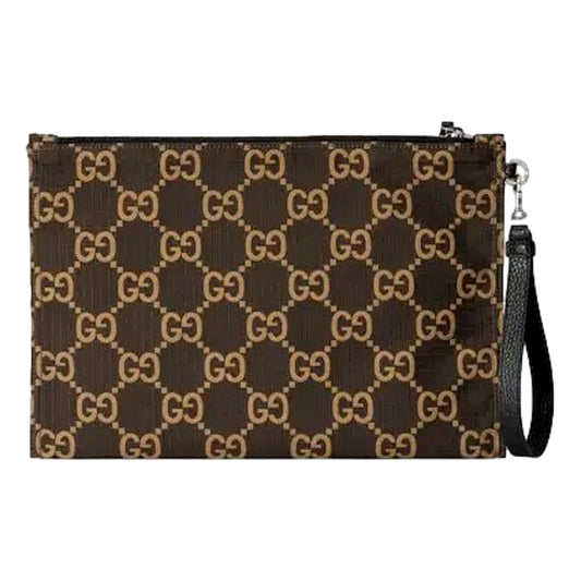 Gucci Ripstop Canvas Jumbo GG Large Clutch - Stylish & Functional -   Shop Bags LLC 
