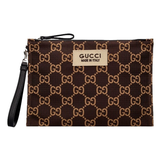 Gucci Ripstop Canvas Jumbo GG Large Clutch - Stylish & Functional -   Shop Bags LLC 