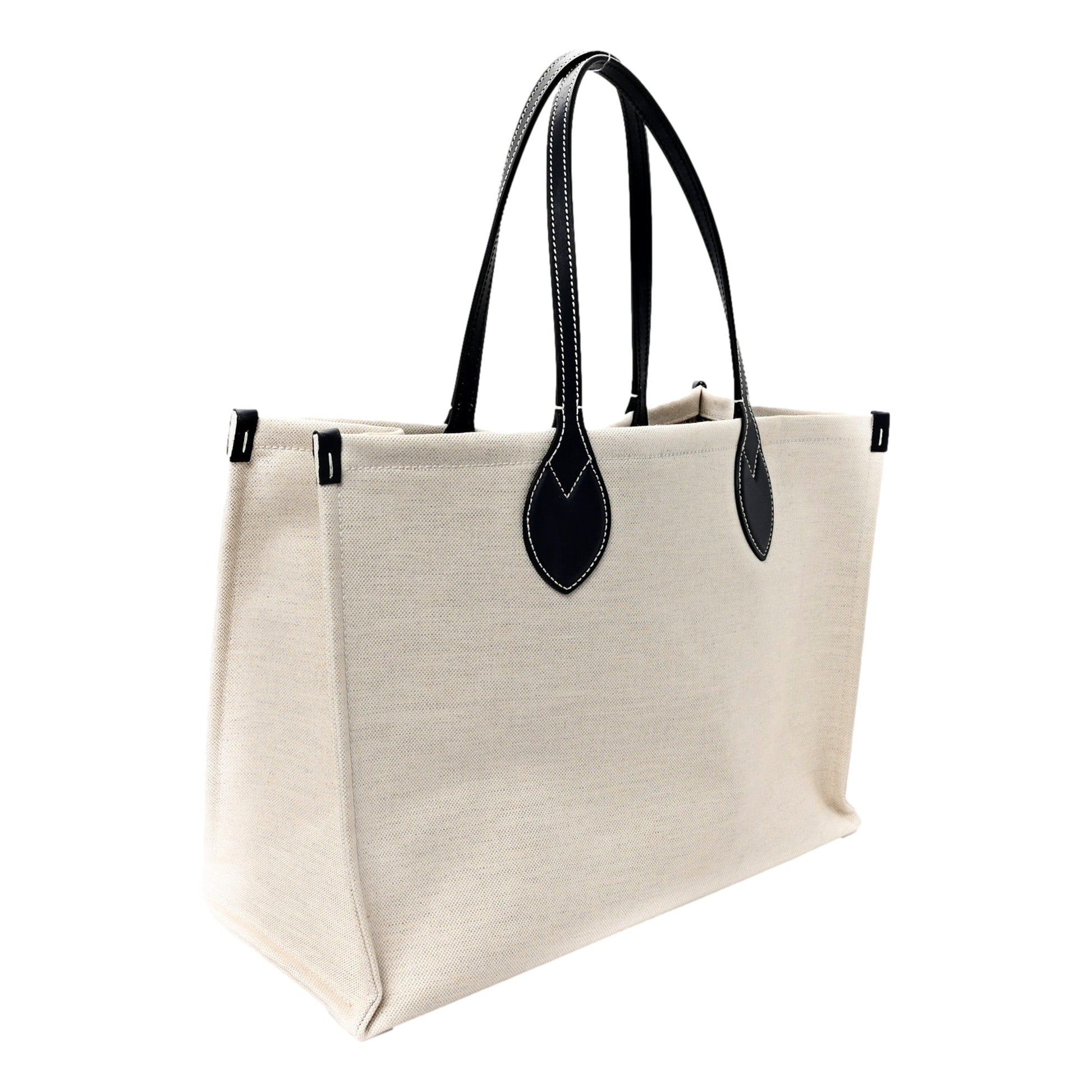 Gucci Supreme Canvas Beige Calfskin Logo Print Large Tote Bag Navy Multicolor -   Shop Bags LLC