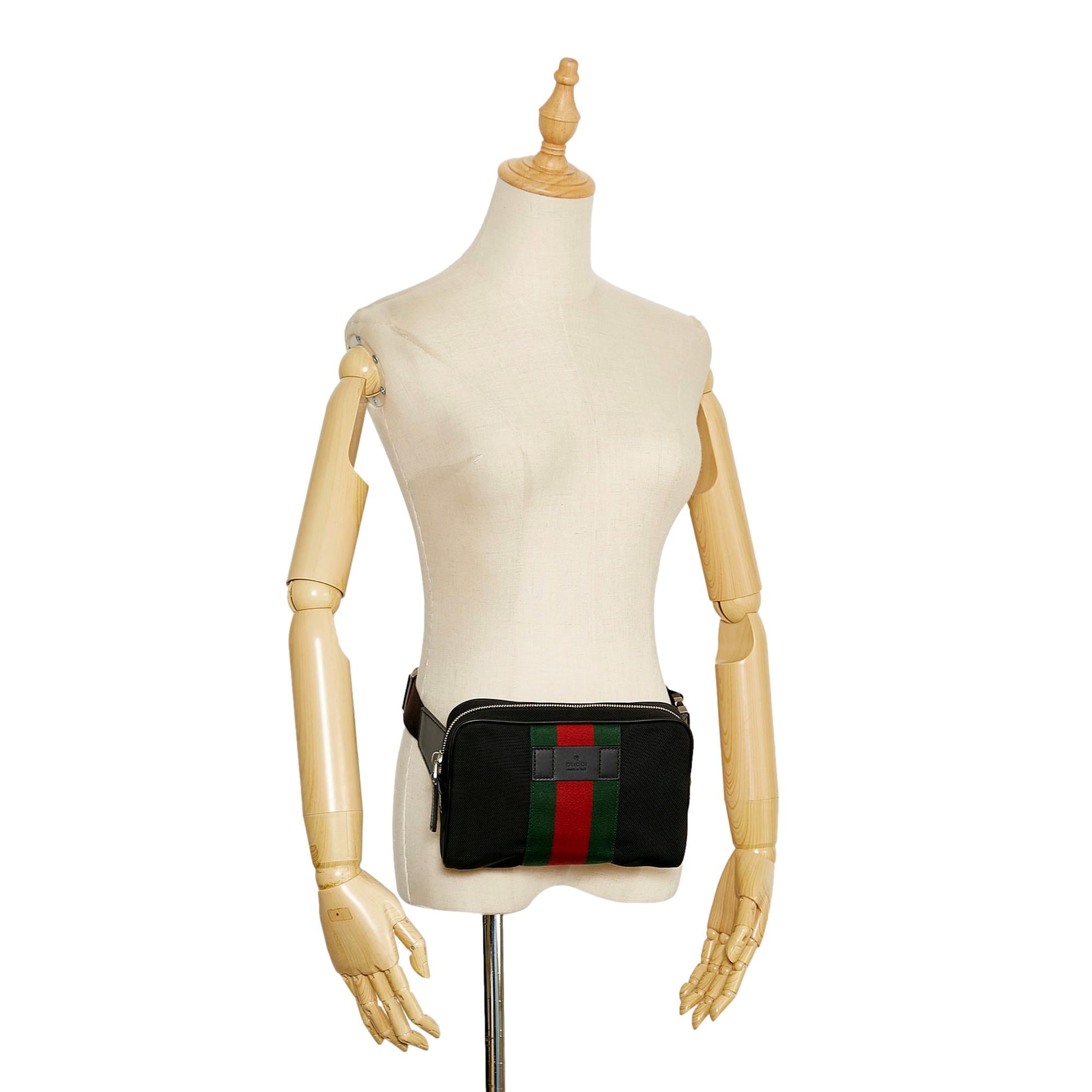Gucci Techno Web Belt Bag - Stylish & Practical Canvas Accessory -   Shop Bags LLC