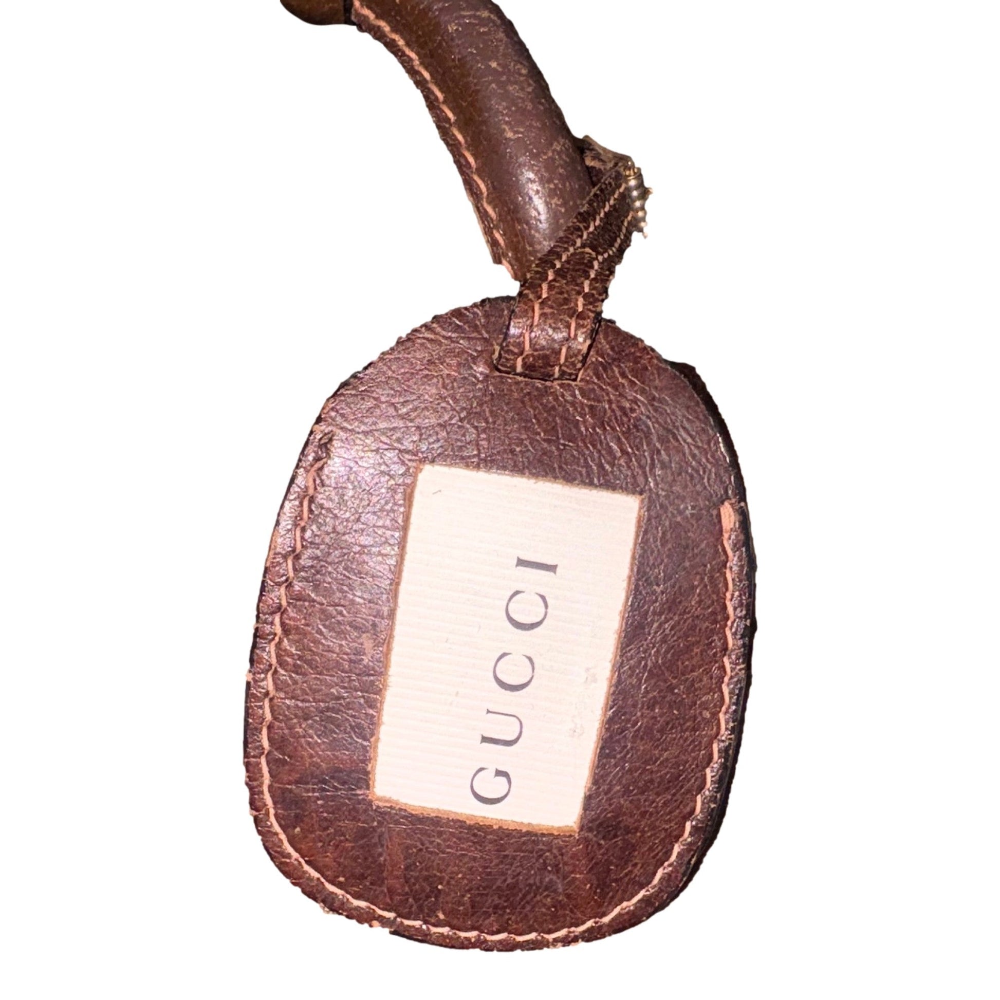 Gucci Vintage GG Monogram Canvas Travel Suitcase with Web Stripe and Leather Trim -   Shop Bags LLC 