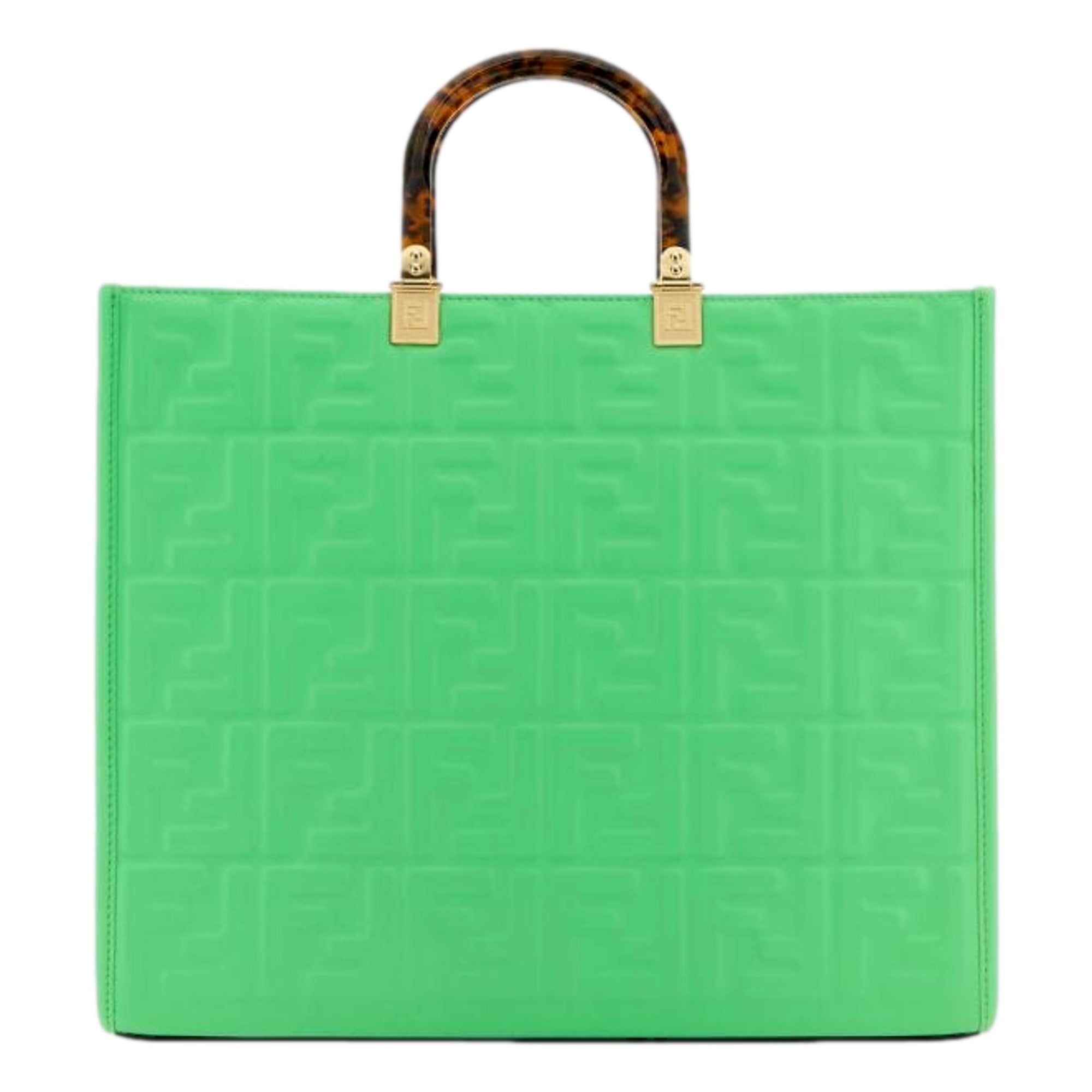 Fenadi Bag: Luxurious Edamame Green Medium Tote Bag for Elegant Use