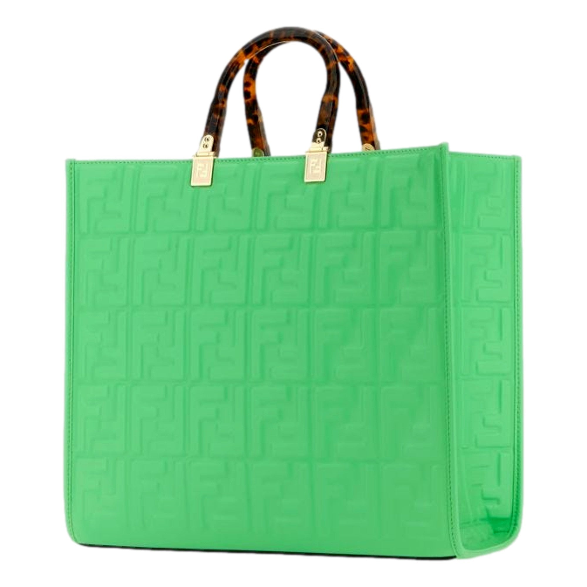 Fenadi Bag: Luxurious Edamame Green Medium Tote Bag for Elegant Use