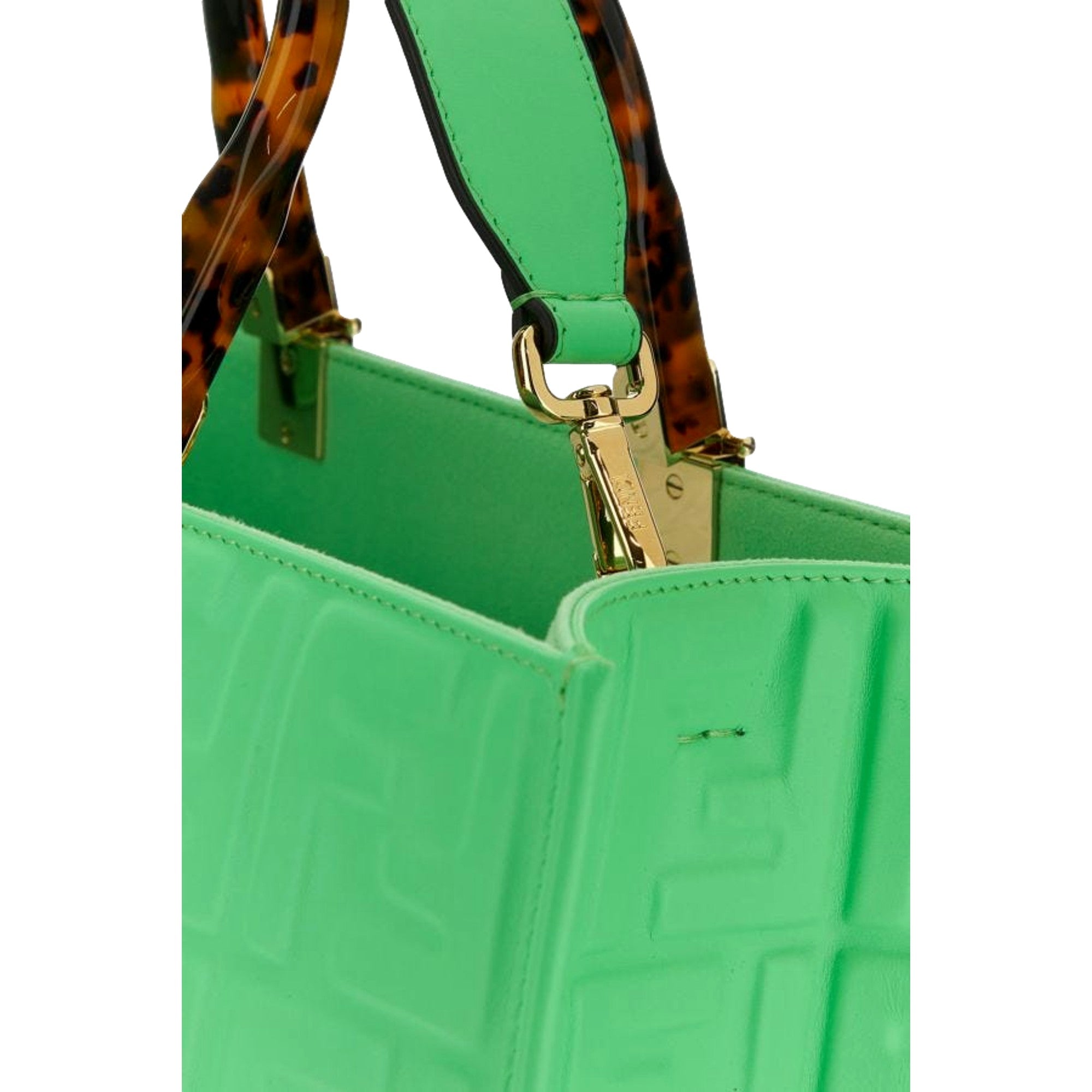Fenadi Bag: Luxurious Edamame Green Medium Tote Bag for Elegant Use