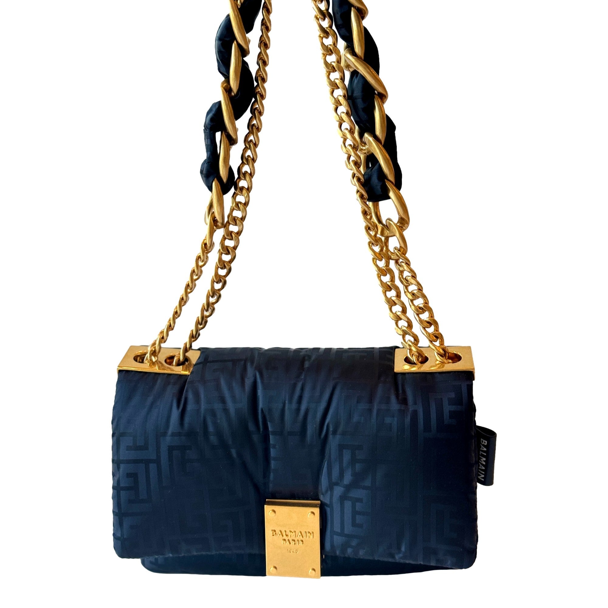 Balmain 1945 Crossbody & Shoulder Bag: Stylish Monogram Balmain Bag