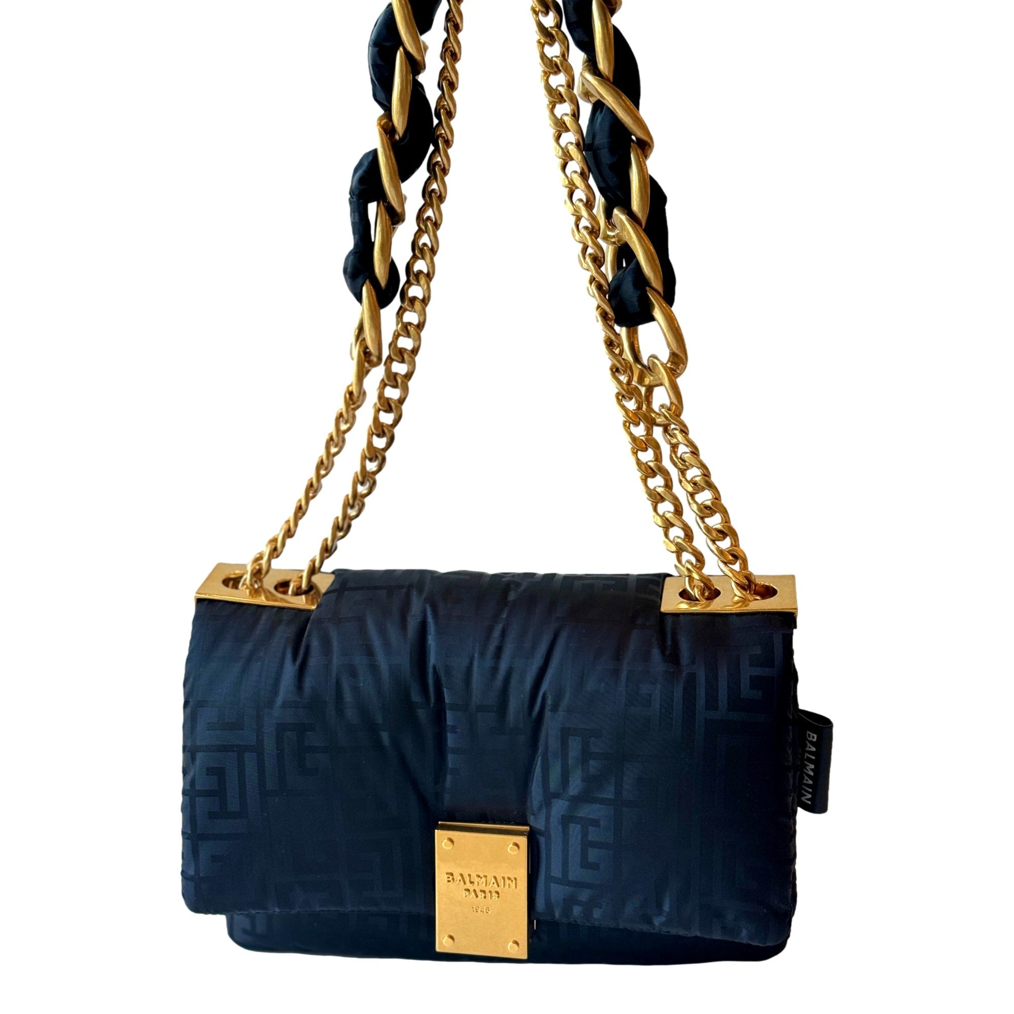 Balmain 1945 Crossbody & Shoulder Bag: Stylish Monogram Balmain Bag