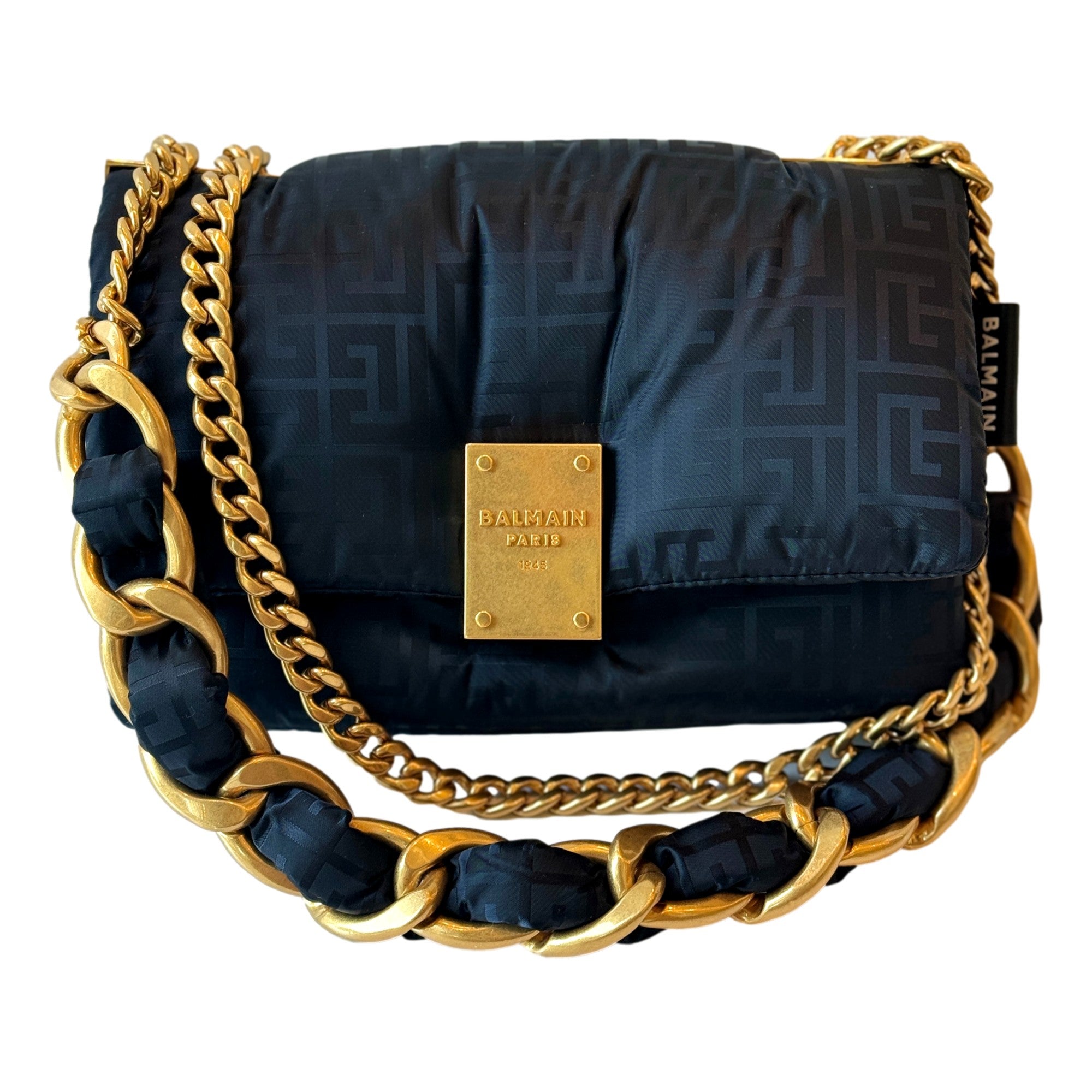 Balmain 1945 Crossbody & Shoulder Bag: Stylish Monogram Balmain Bag