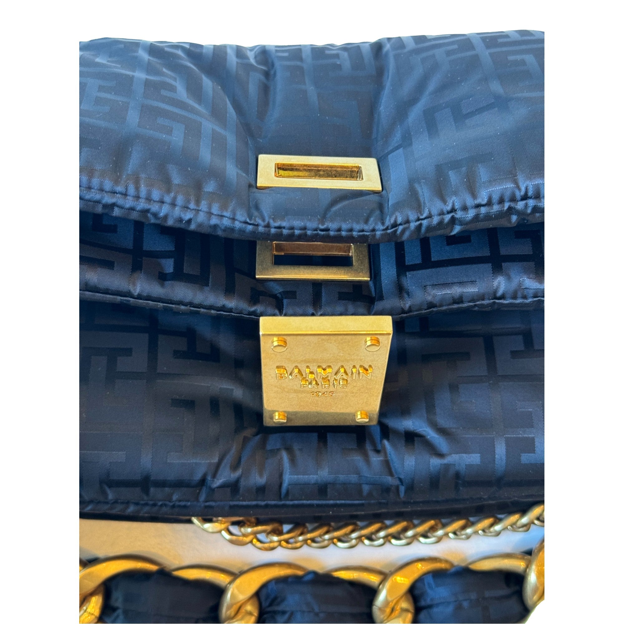 Balmain 1945 Crossbody & Shoulder Bag: Stylish Monogram Balmain Bag