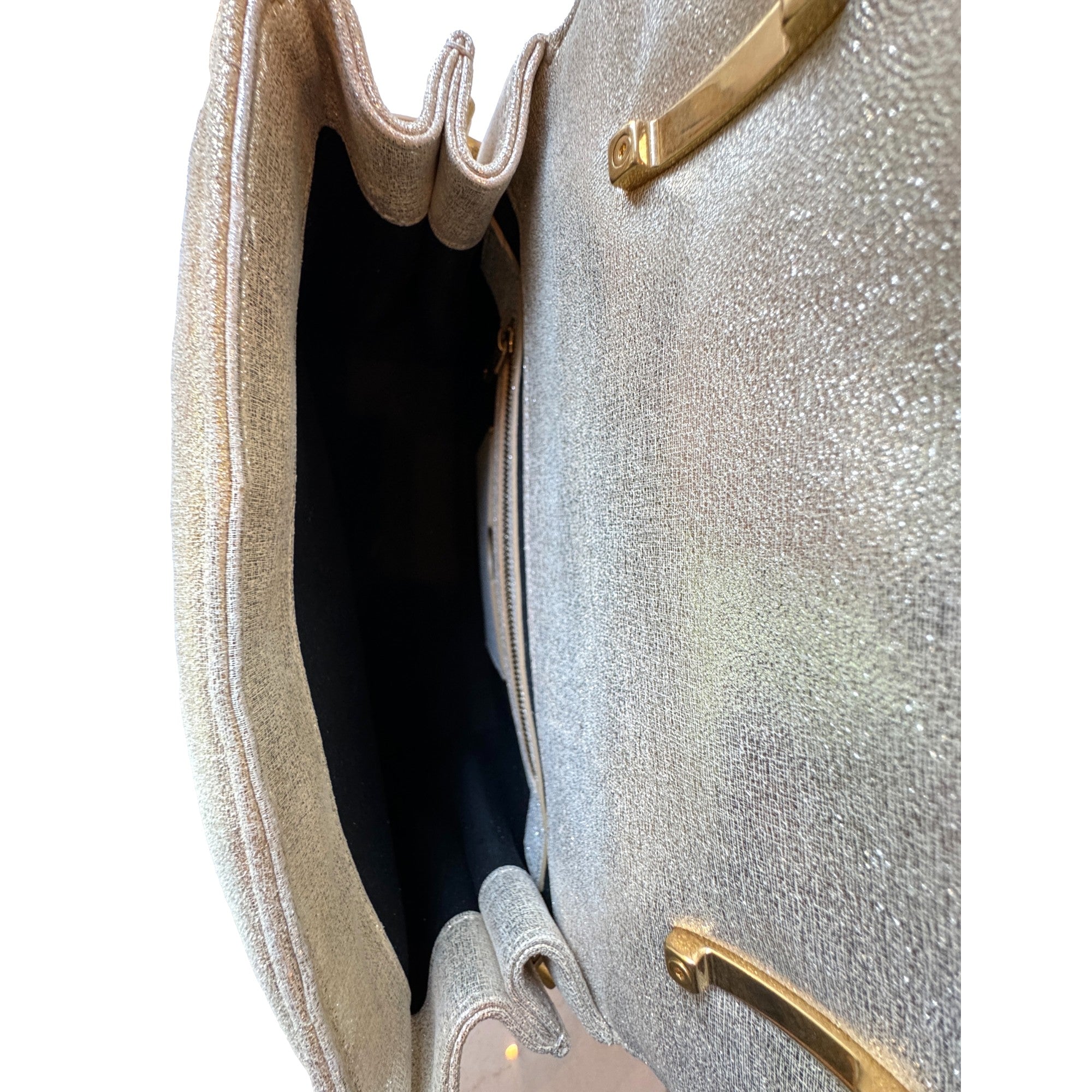 Balmain Bag: B-Buzz 23 Metallic Gold Tote, Crossbody, Shoulder Style