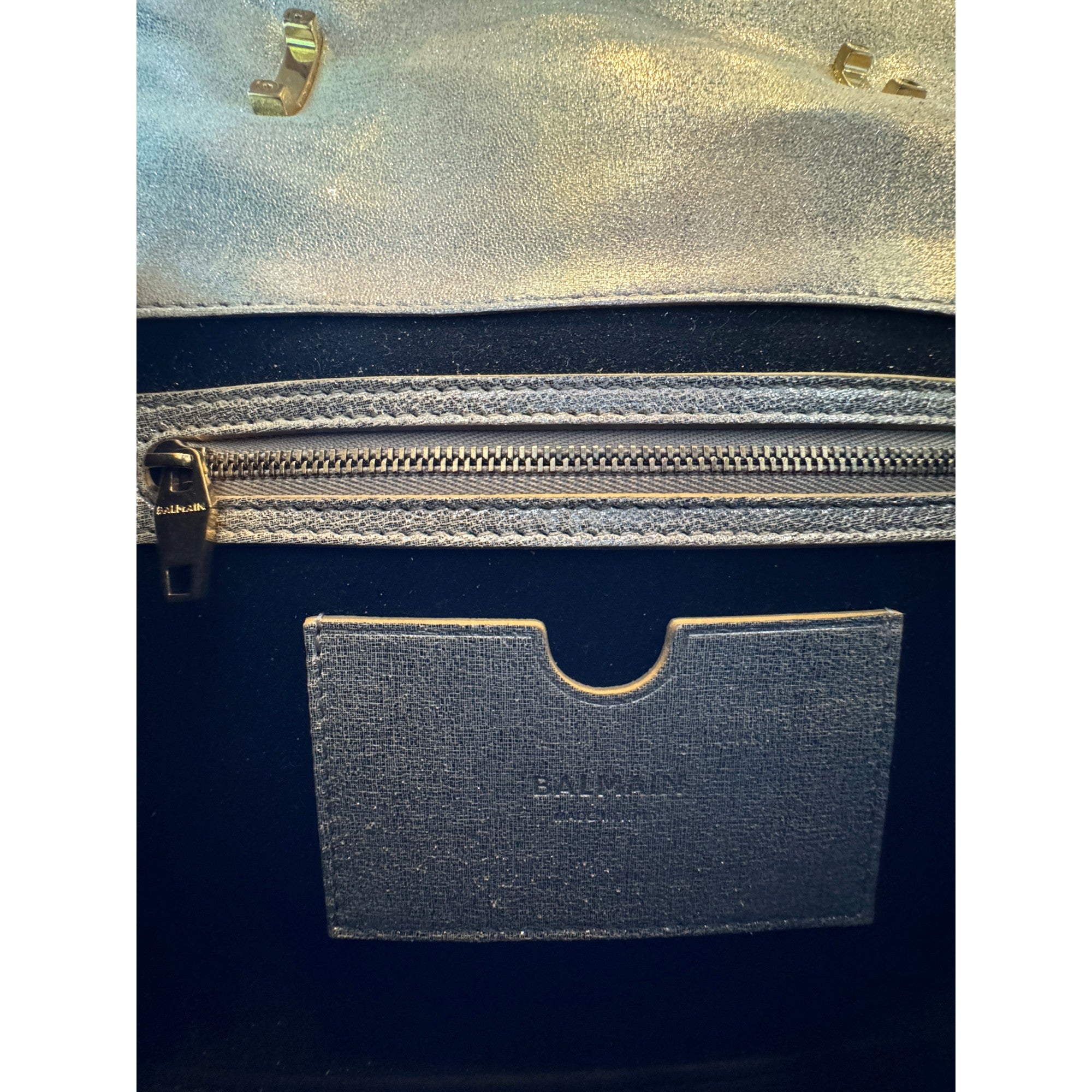 Balmain Bag: B-Buzz 23 Metallic Gold Tote, Crossbody, Shoulder Style