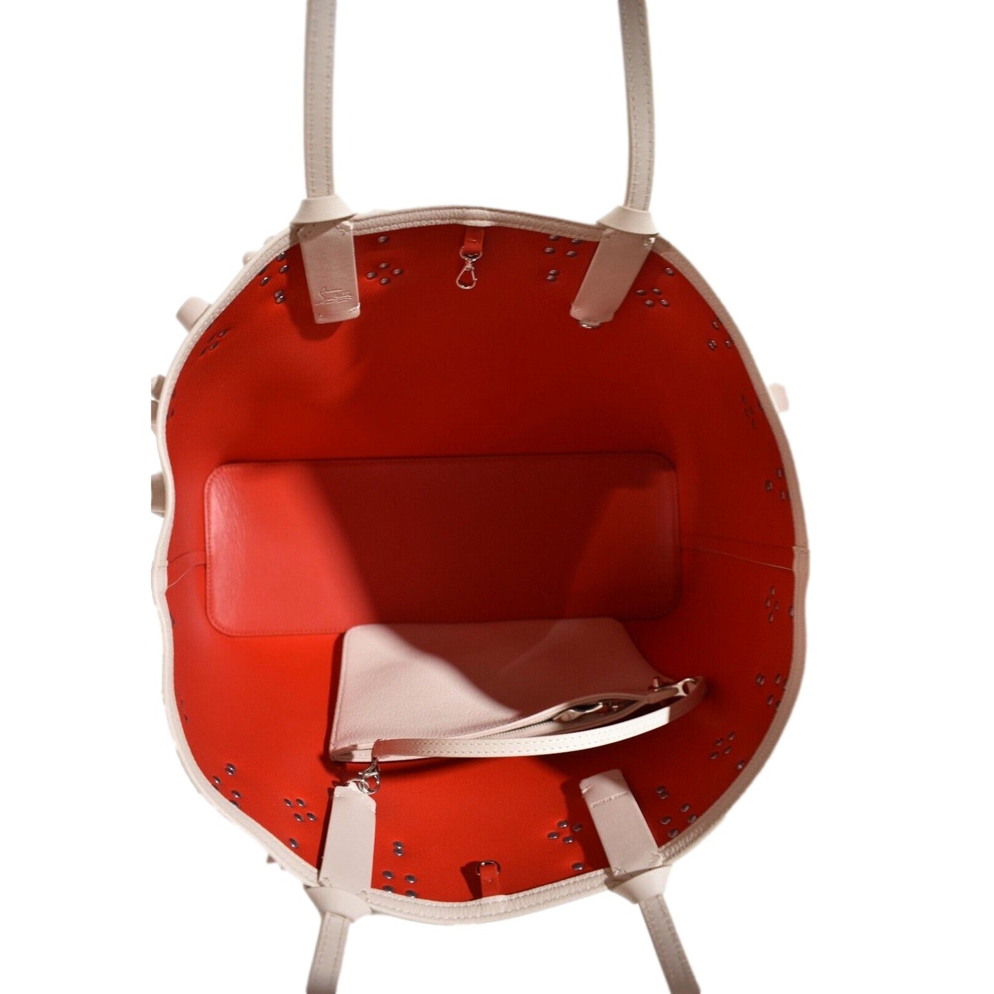 Ivory Tote Bag - Christian Louboutin Cabata Shoulder Bag - Elegant -   Shop Bags LLC 