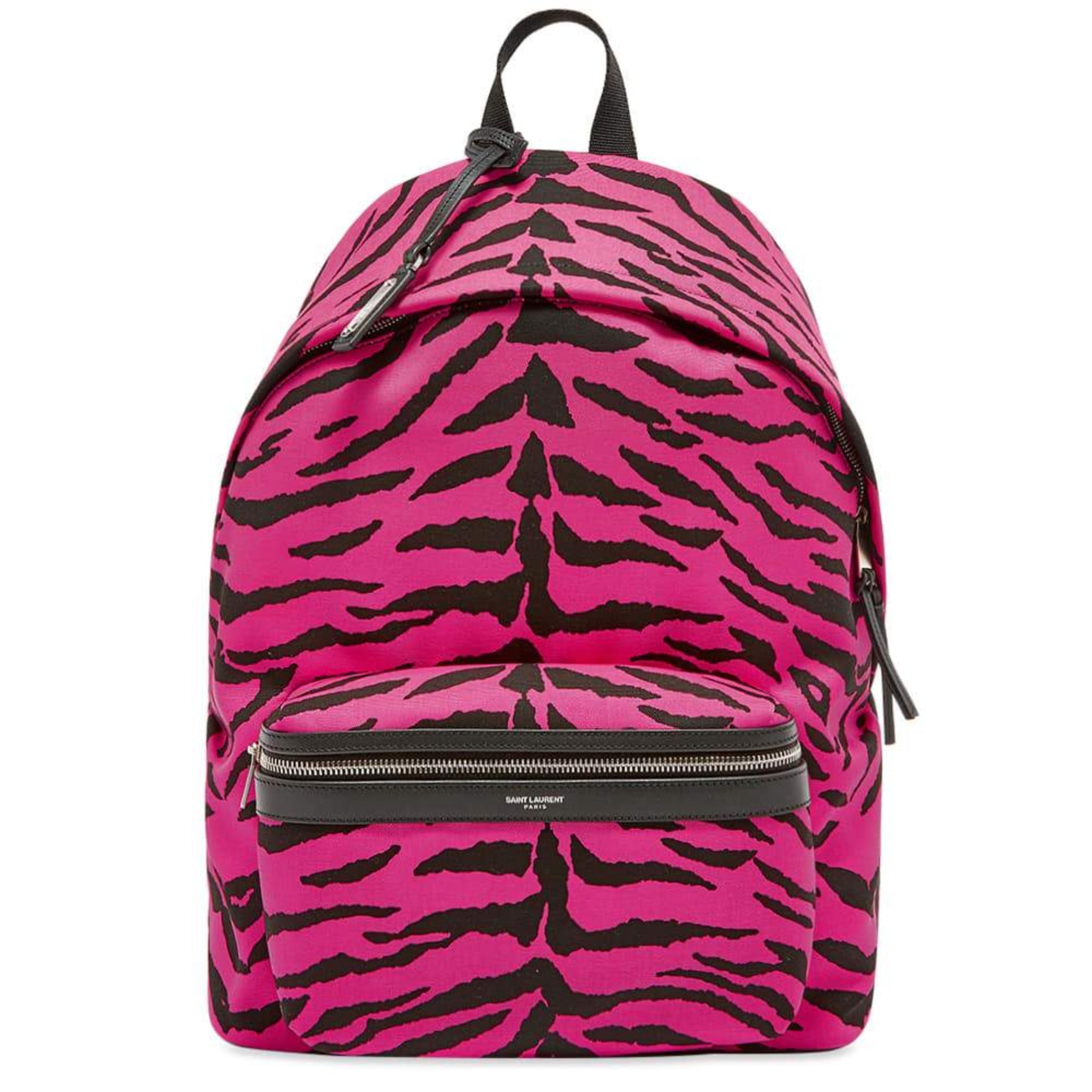 Saint Laurent Pink Zebra Backpack - Chic, Durable, and Functional