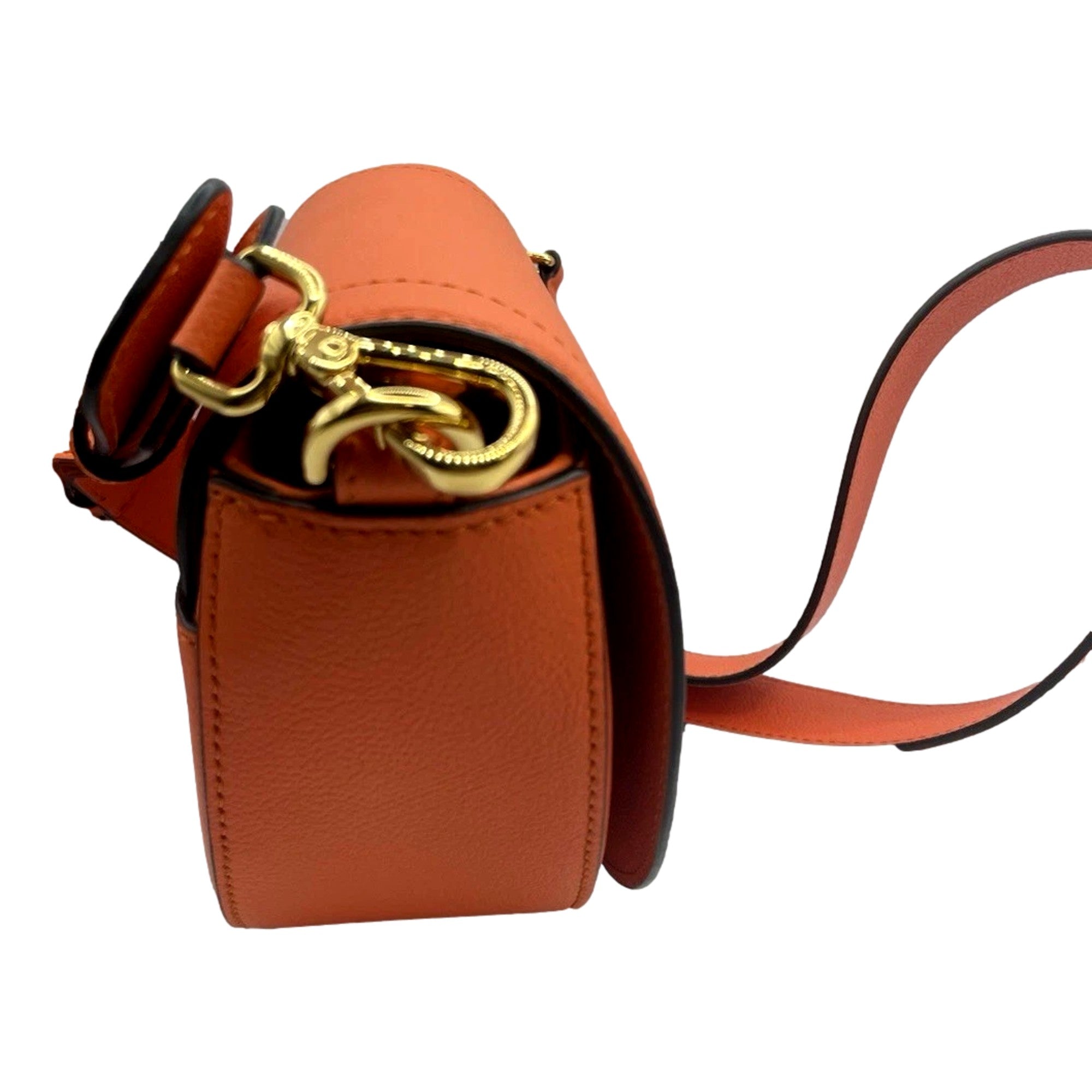 Leather Orange Crossbody Handbag: Versace La Medusa Half-Moon Style -   Shop Bags LLC
