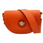 Leather Orange Crossbody Handbag: Versace La Medusa Half-Moon Style -   Shop Bags LLC