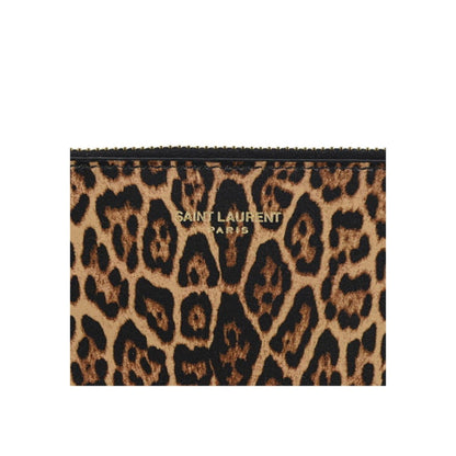 Leopard Pouch - Leather Pouch for Style | Saint Laurent Small Pouch -   Shop Bags LLC 
