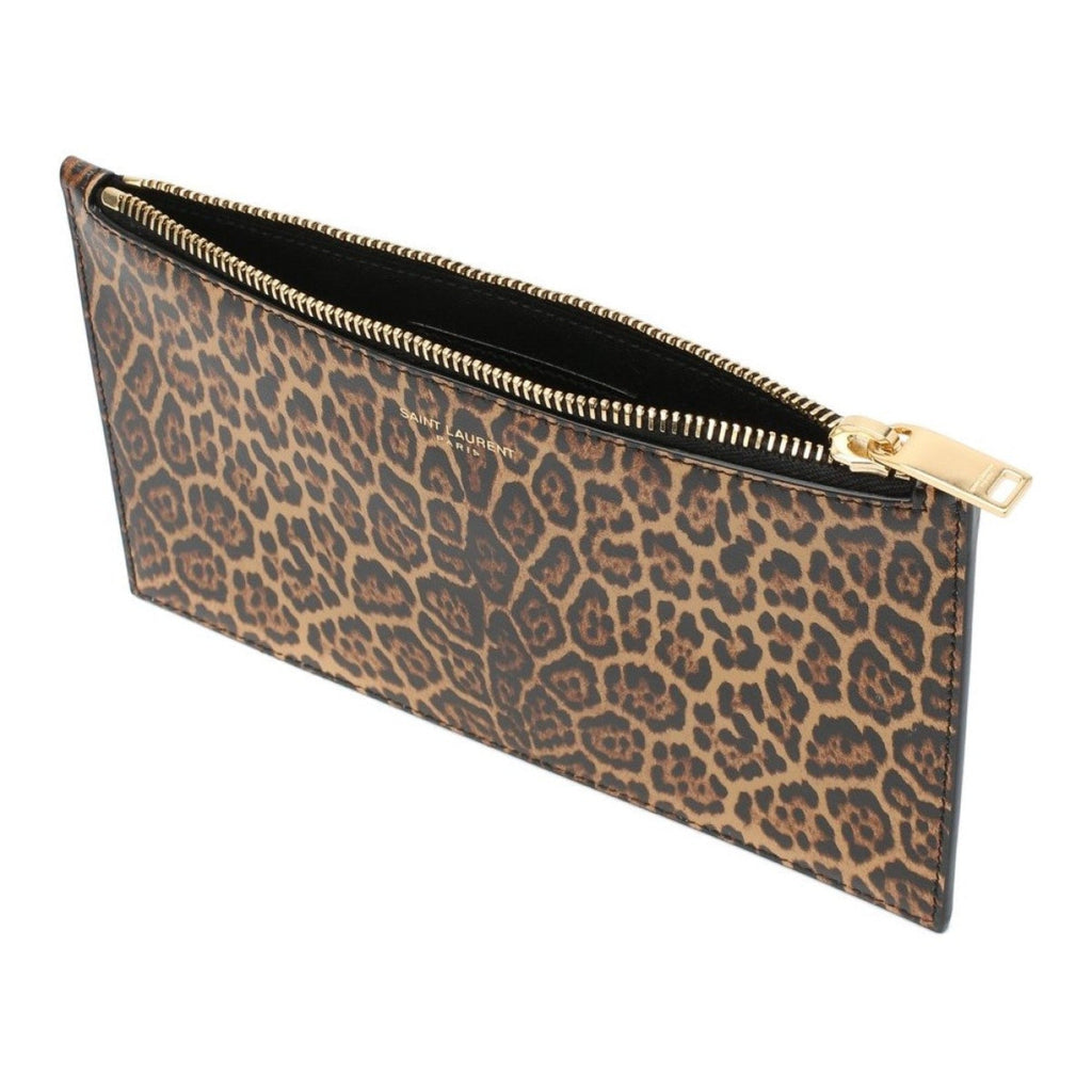 Leopard Pouch - Leather Pouch for Style | Saint Laurent Small Pouch -   Shop Bags LLC 
