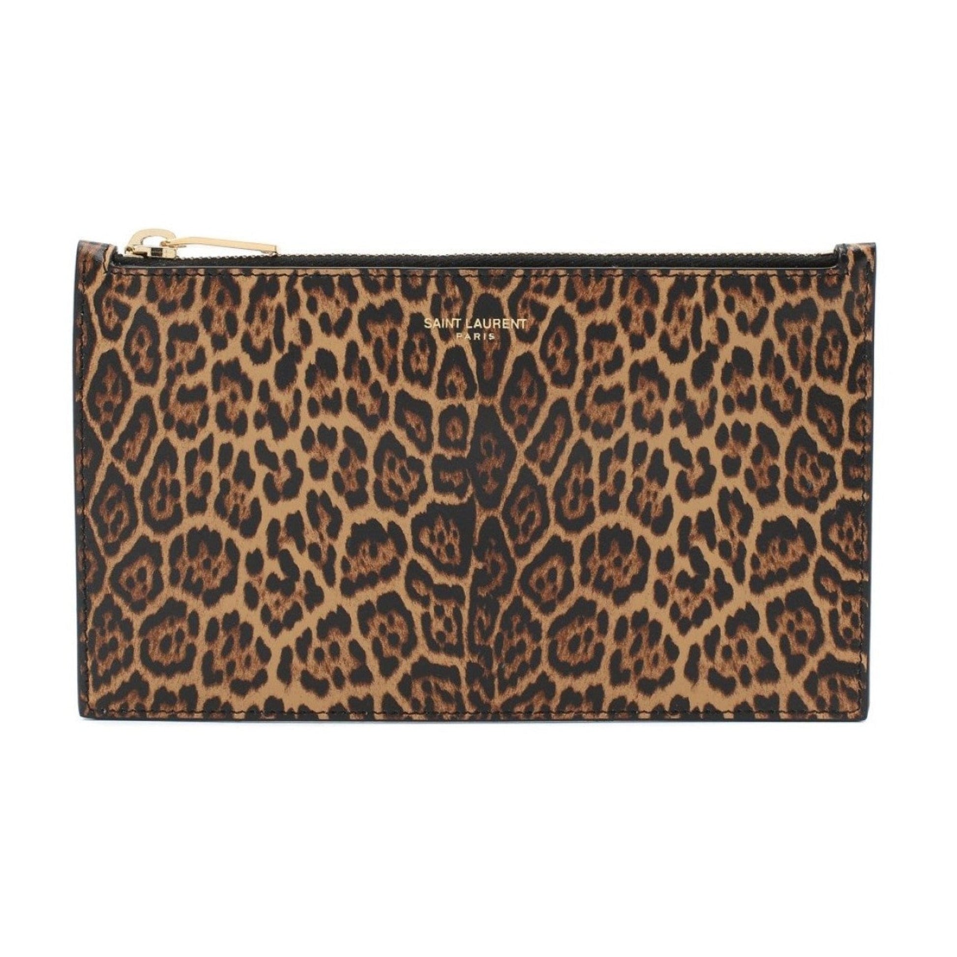 Leopard Pouch - Leather Pouch for Style | Saint Laurent Small Pouch -   Shop Bags LLC 
