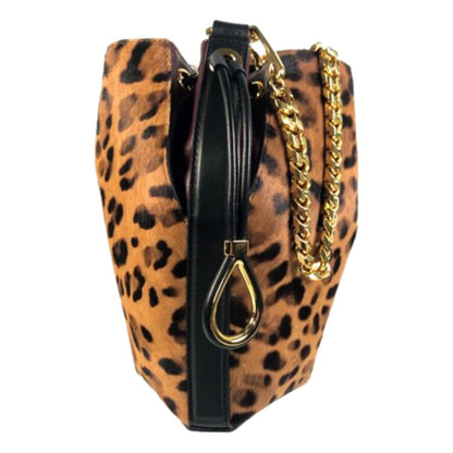 Leopard Printed Bucket Bag, Alexander McQueen Bag - Bold Luxury Style -   Shop Bags LLC 
