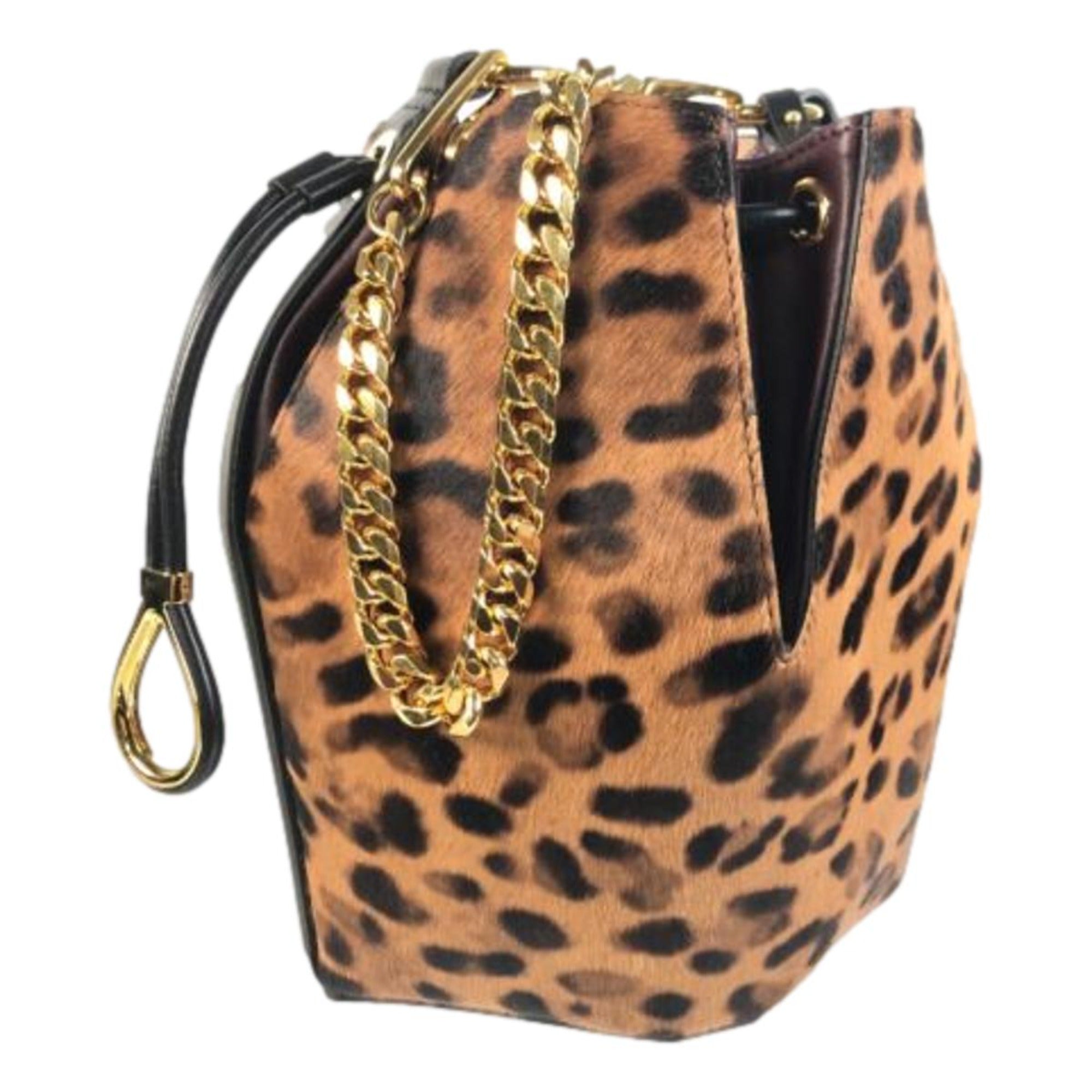 Leopard Printed Bucket Bag, Alexander McQueen Bag - Bold Luxury Style -   Shop Bags LLC 
