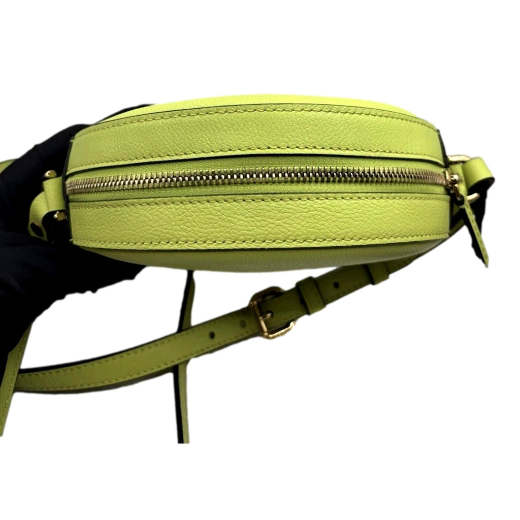 Lime Green Round Crossbody Bag - Versace La Medusa Statement Piece -   Shop Bags LLC