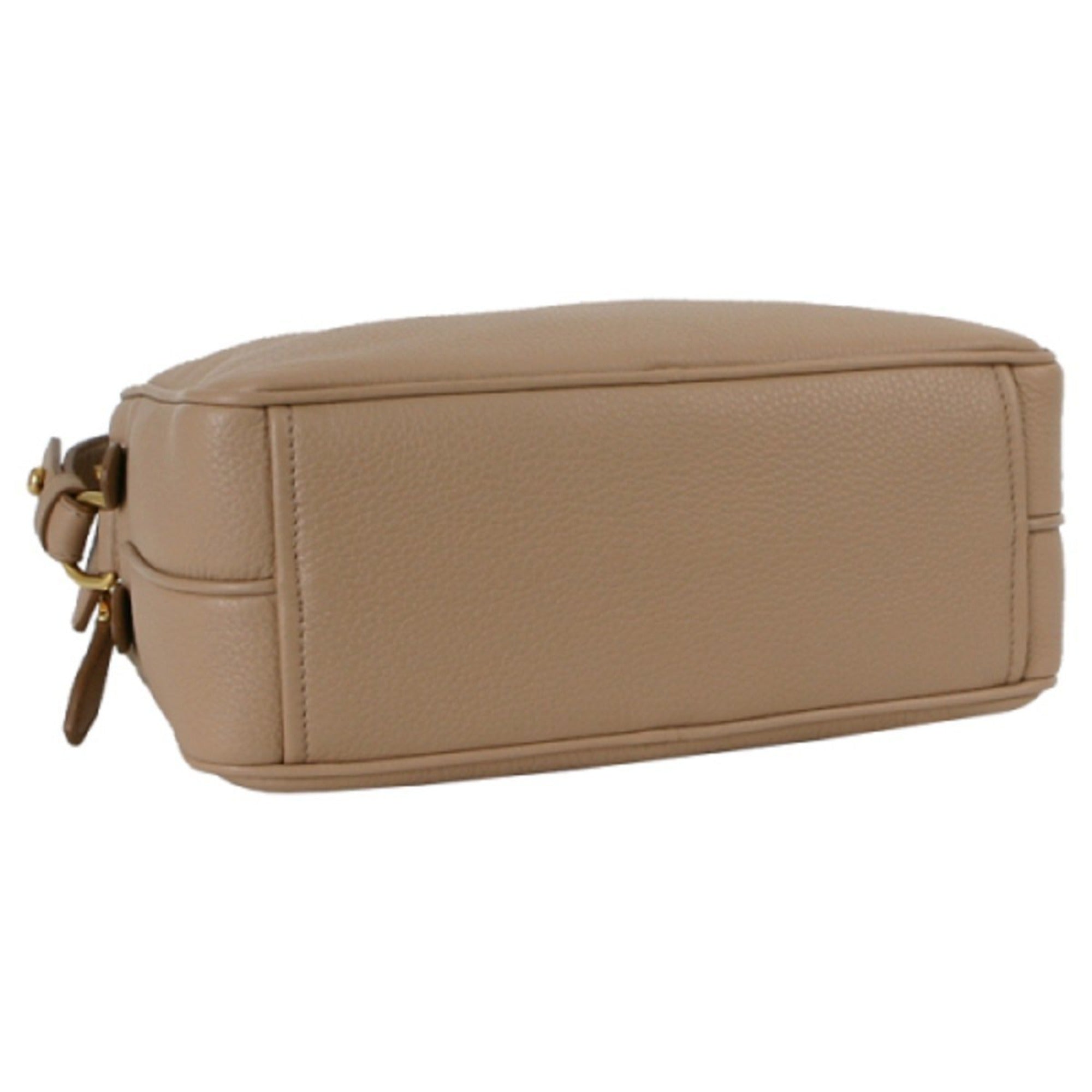 Prada Beige Leather Crossbody Bag - Timeless Elegance & Practical