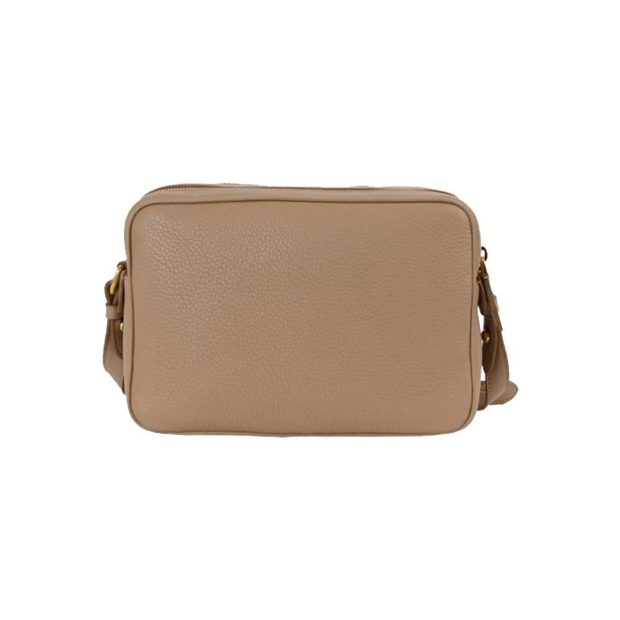 Prada Beige Leather Crossbody Bag - Timeless Elegance & Practical