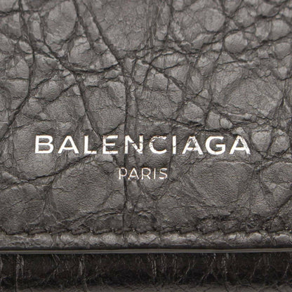 Long Leather Wallet - Grey Balenciaga Elegance with Ample Storage -   Shop Bags LLC 