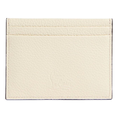 Louboutin Kios Leather Card Holder - Luxury & Elegance in Snow White -   Shop Bags LLC 