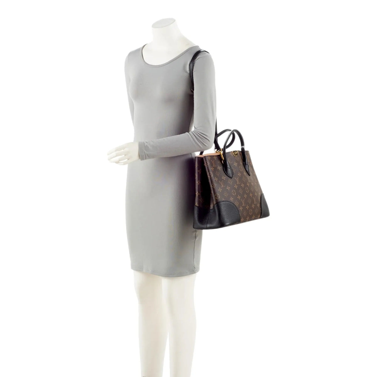 Louis Vuitton Flandrin Monogram Canvas Leather Handbag with Strap