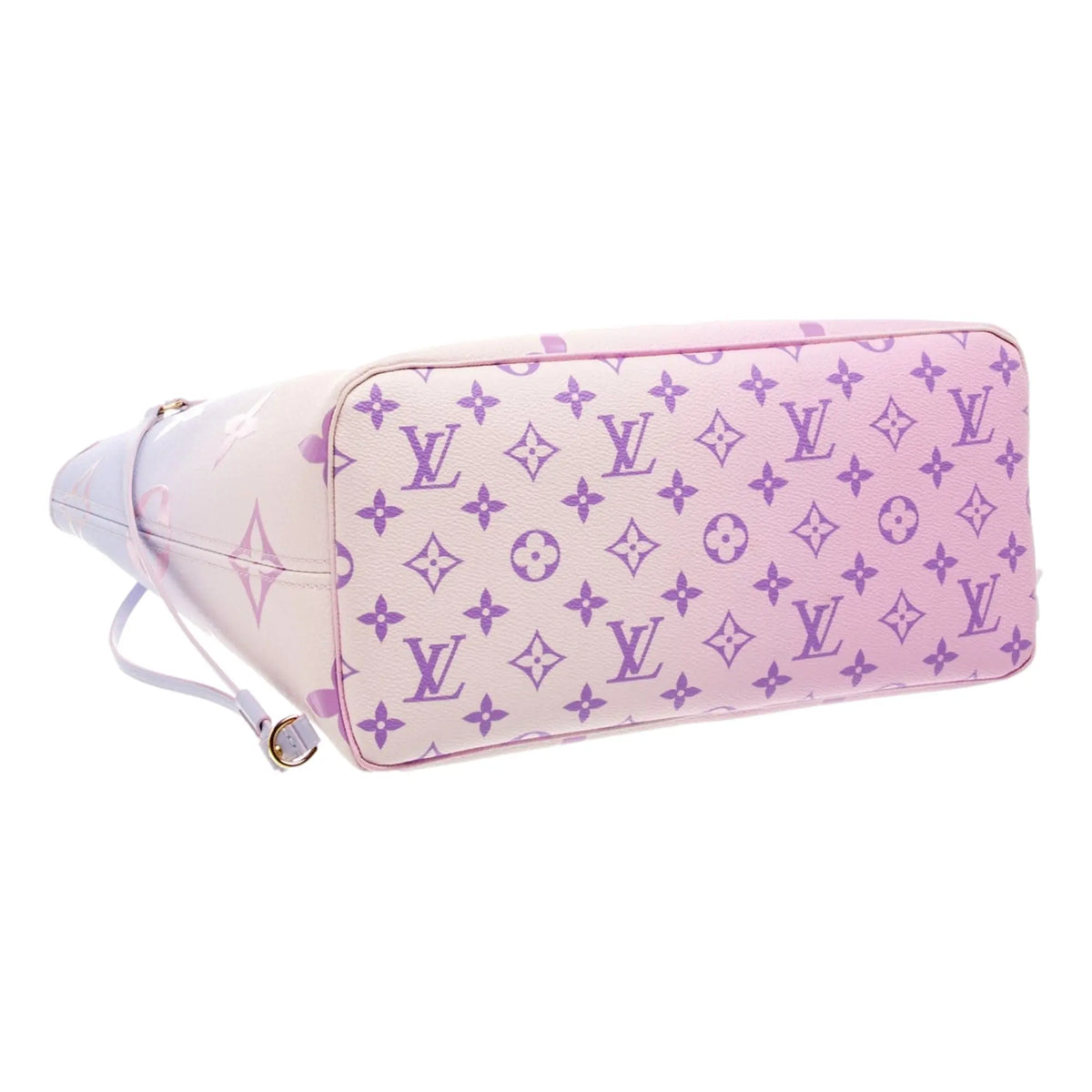 Louis Vuitton Neverfull MM Sunrise Petal Pastel Pink Canvas Leather Tote Bag