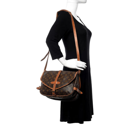 Louis Vuitton Saumur 30 Bag: Vintage Style, Luxury Canvas