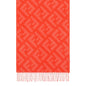 Luxurious Fendi Cashmere Scarf - Elegant FF Print & Coral Hue -   Shop Bags LLC 