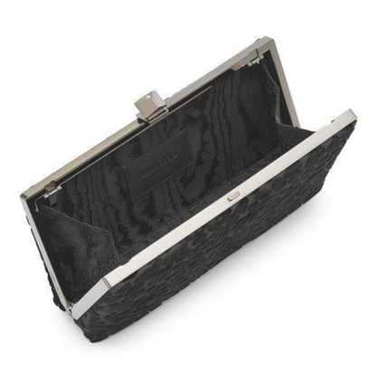 Luxurious Jimmy Choo Celeste Leopard Clutch - Chic Evening Elegance -   Shop Bags LLC