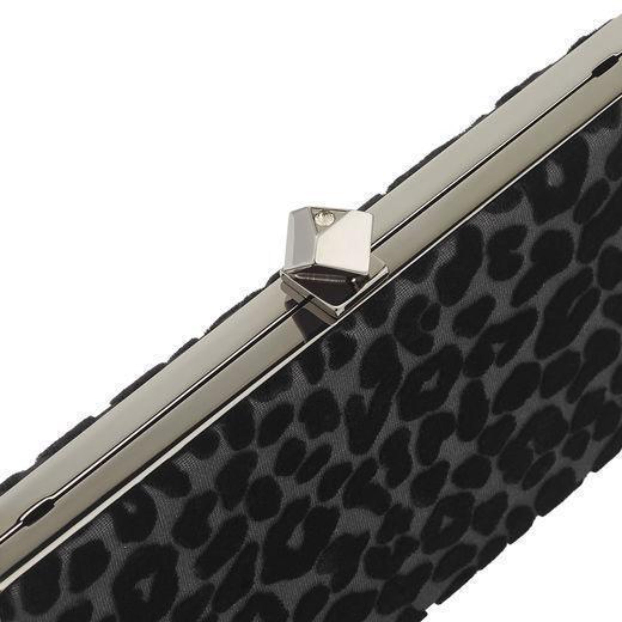 Luxurious Jimmy Choo Celeste Leopard Clutch - Chic Evening Elegance -   Shop Bags LLC