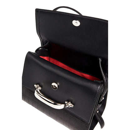 Luxury Black Satchel - Alexander McQueen Croc Print Leather Bag -   Shop Bags LLC 