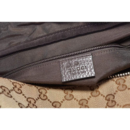 Luxury Gucci Duffle Bag: Stylish Travel in Beige Canvas & Leather -   Shop Bags LLC
