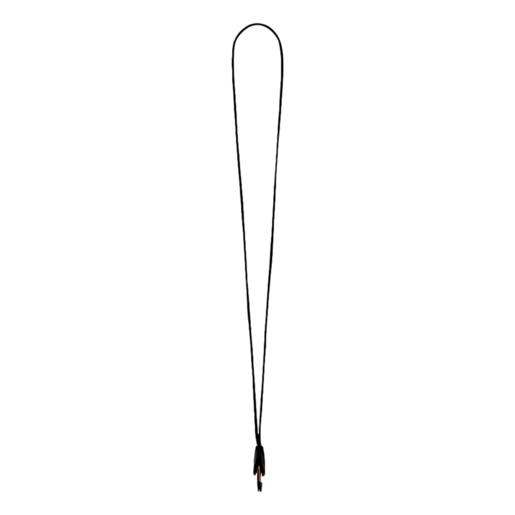 Luxury Leather Heart Keyring Necklace - Saint Laurent Black Patent -   Shop Bags 