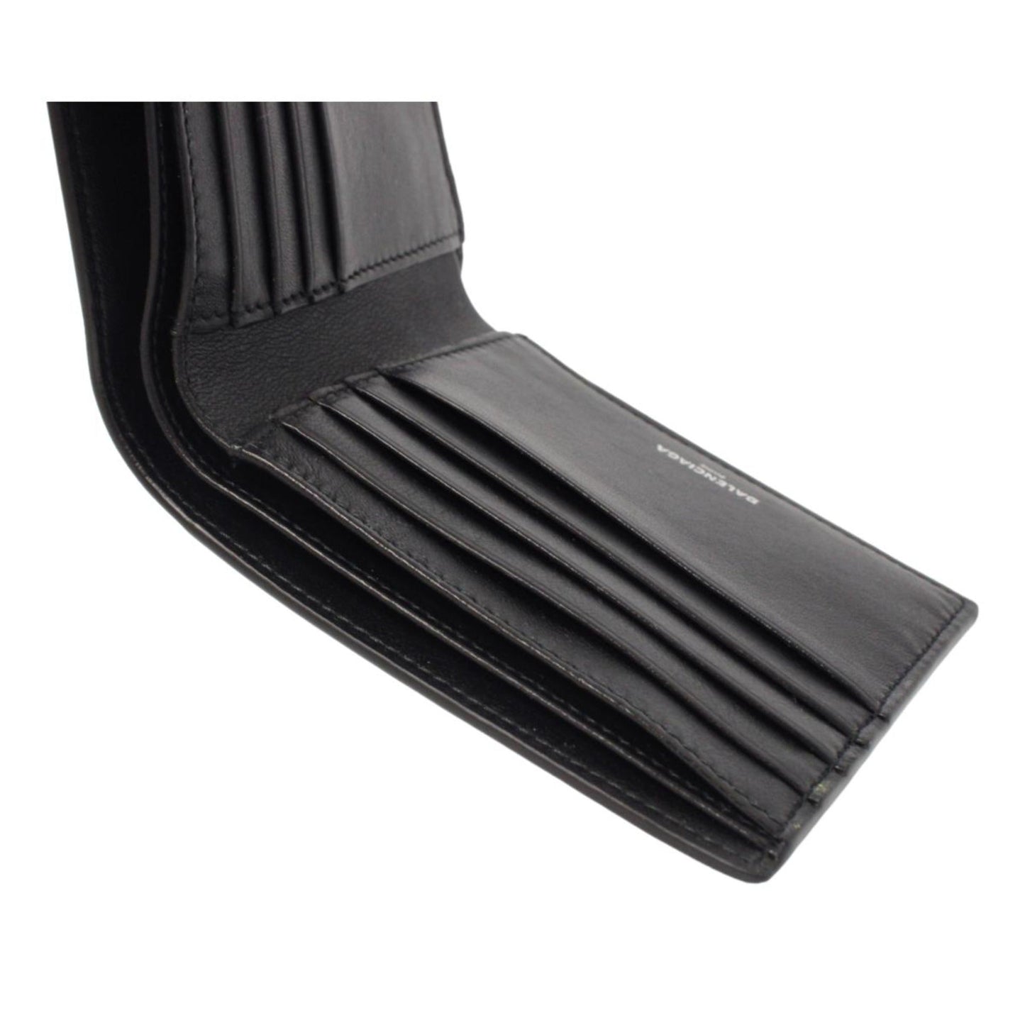 Men's Wallet: Black Bifold Wallet - Luxury Leather by Balenciaga -   Shop Bags LLC 
