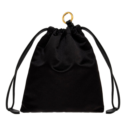 Miu Miu Black Satin Elegance Pouch - Luxury Evening Clutch Bag
