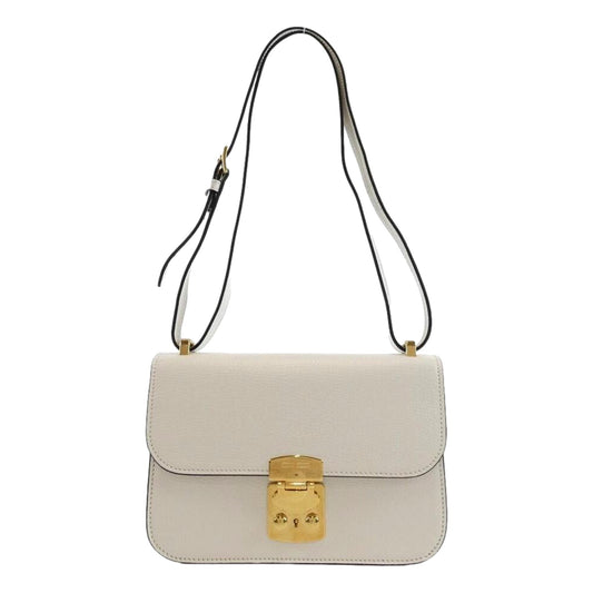 Miu Miu Madras White Leather Crossbody Bag - Luxe & Versatile Style -   Shop Bags LLC 