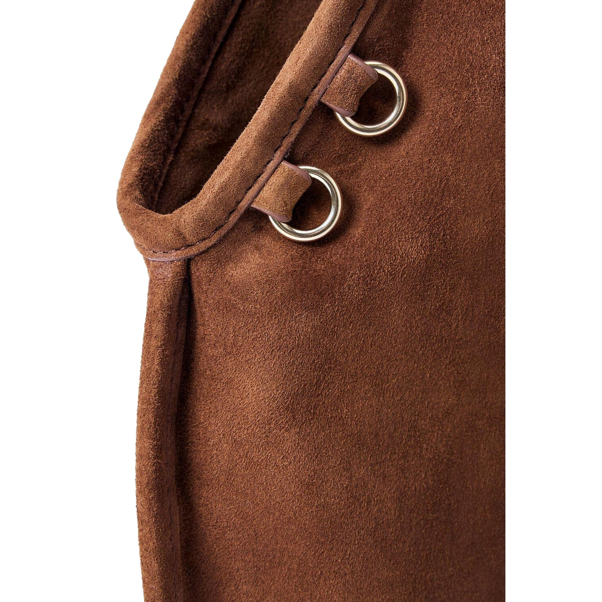 Miu Miu Mini Suede Handbag: Moro Brown with Tassel Charms