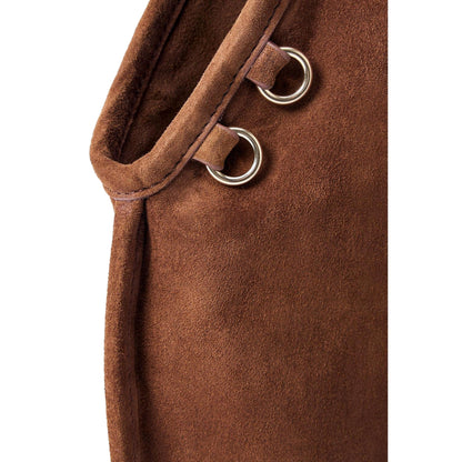 Miu Miu Mini Suede Handbag: Moro Brown with Tassel Charms